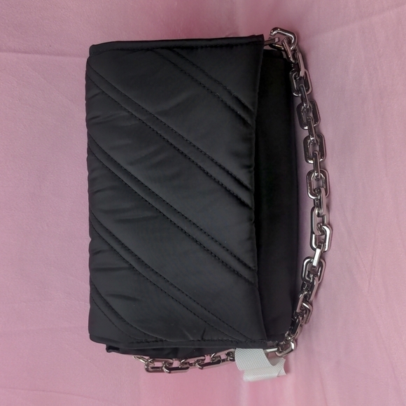 Topshop Neve Stitch Shoulder Bag with Silver Chain Strap - Picture 1 of 10